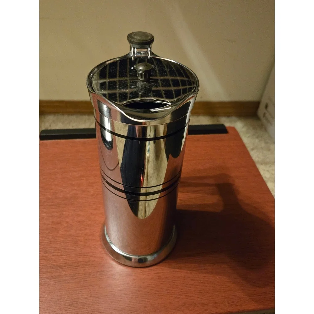 Vintage Sunbeam Chrome‎ Coffee Server Pitcher Art Deco Chicago Flexible Shaft Co